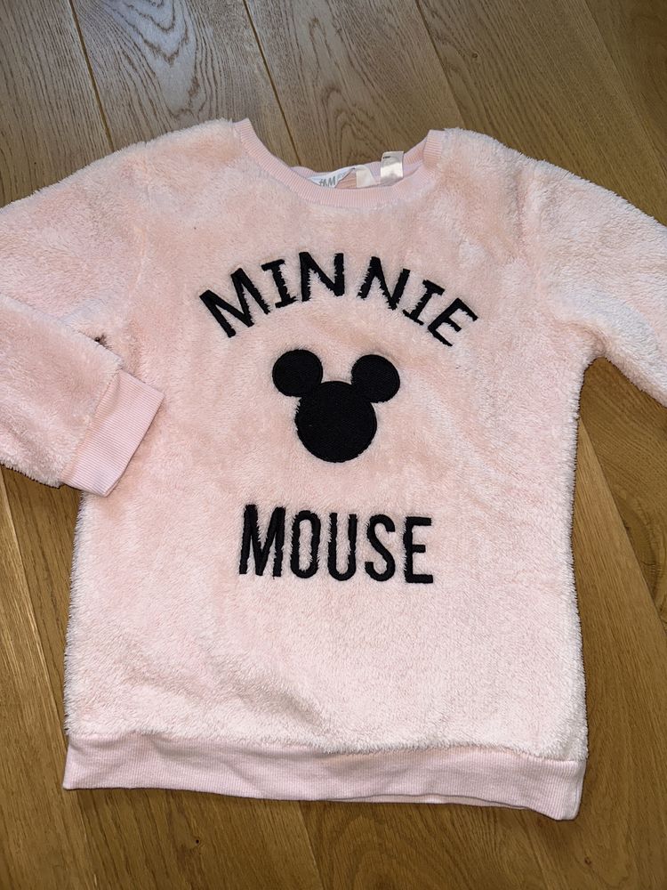 Bluza dziecięca polar, MYSZKA MINNIE, H&M, rozm.122/128, 6-8 lat