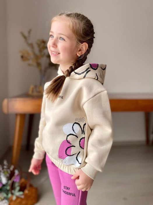 Костюм з капюшоном на флісі