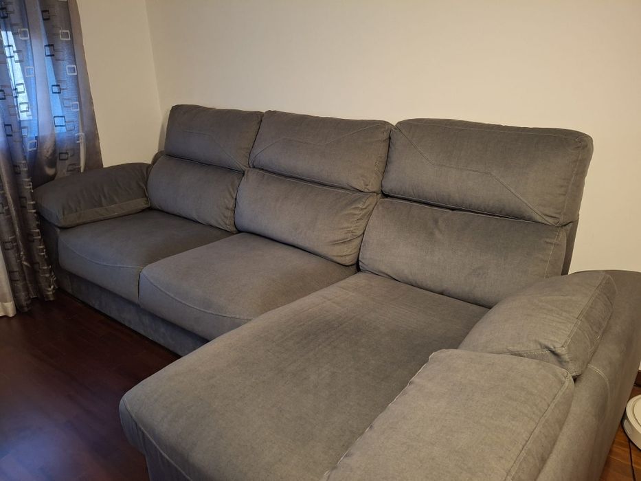 Sofa chaise long 3 lugares