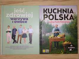 Zestaw 2 książek Kuchnia Polska wg Małeckiego Jeść Zdrowiej LIDL