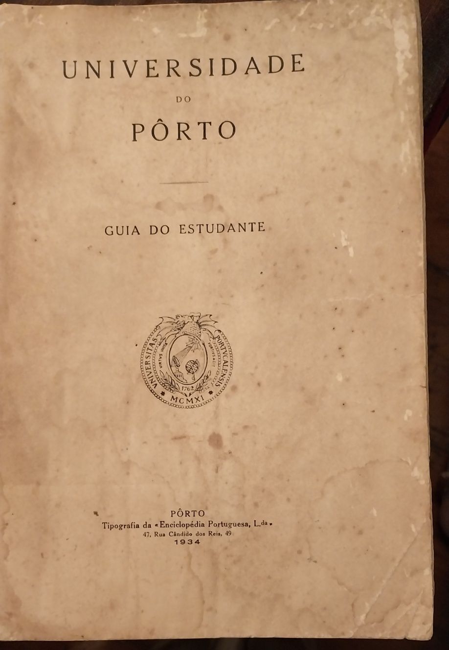 Universidade do Porto -Guia do estudante 1934
