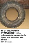 1Pneu Dunlop rv-Major 10R15 ideal sobressalente ou quem precisar LIGUE