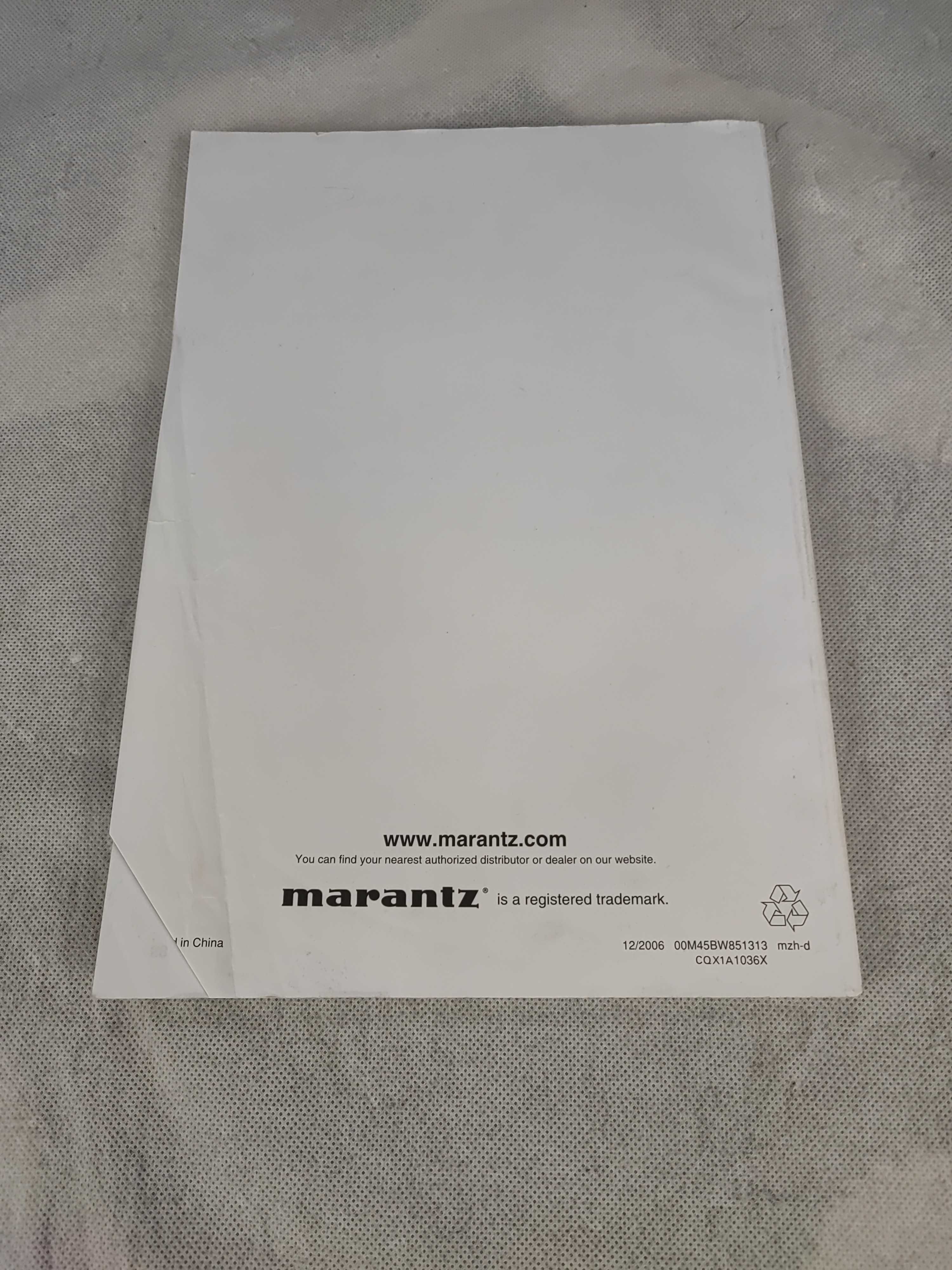 instruckcja obsługi odtwarzacz CD Marantz CD5001 Warszawa