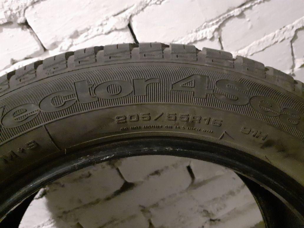 2 opony wielosezonowe 205/55 r16