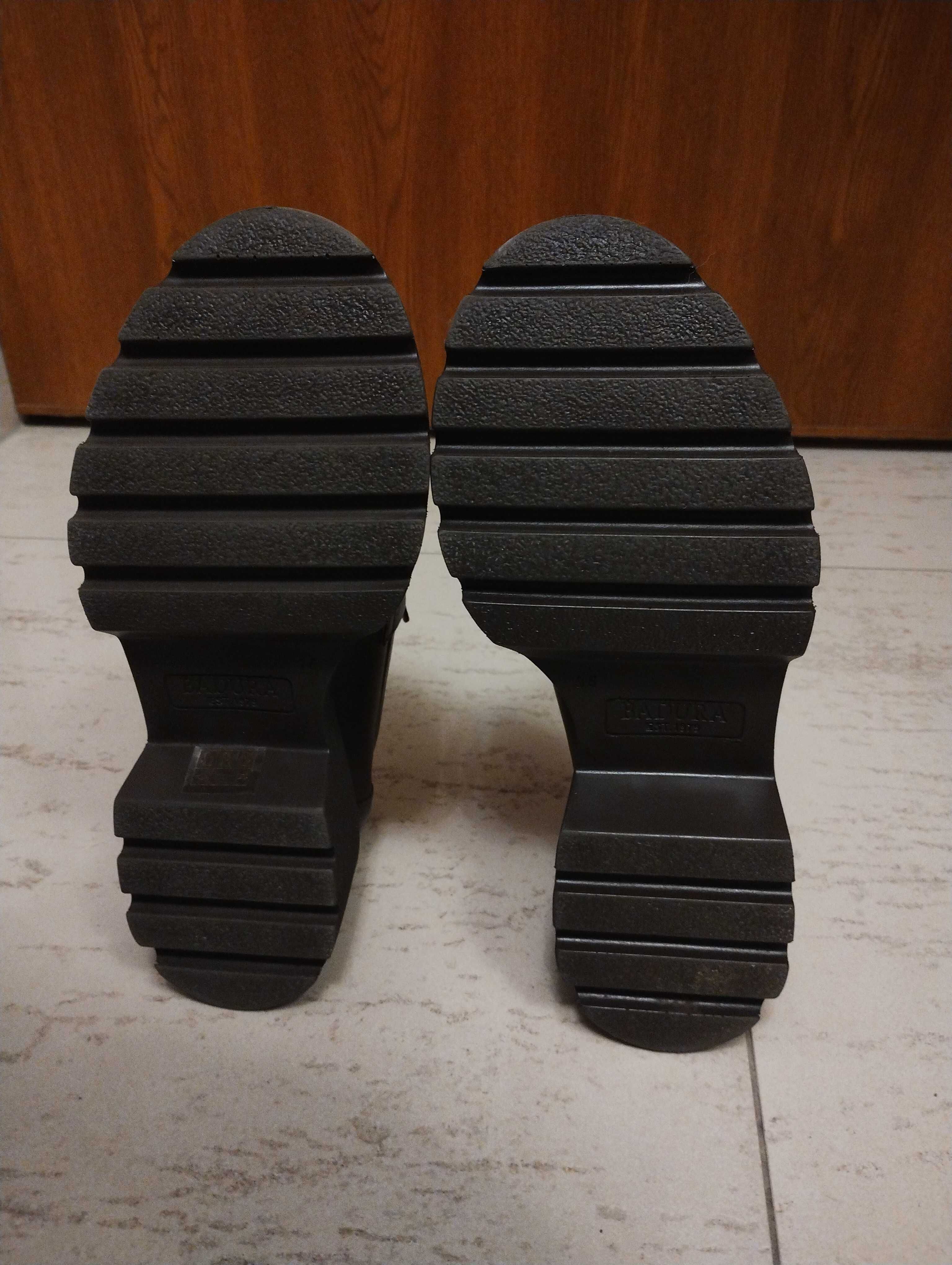 Damskie buty półbuty mokasyny brązowe