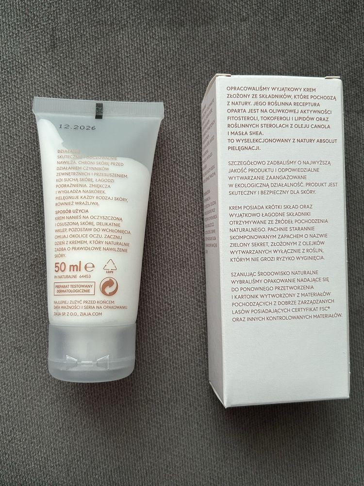Ziaja naturalnie pielęgnujemy krem nawilżający na dzień 50 ml
