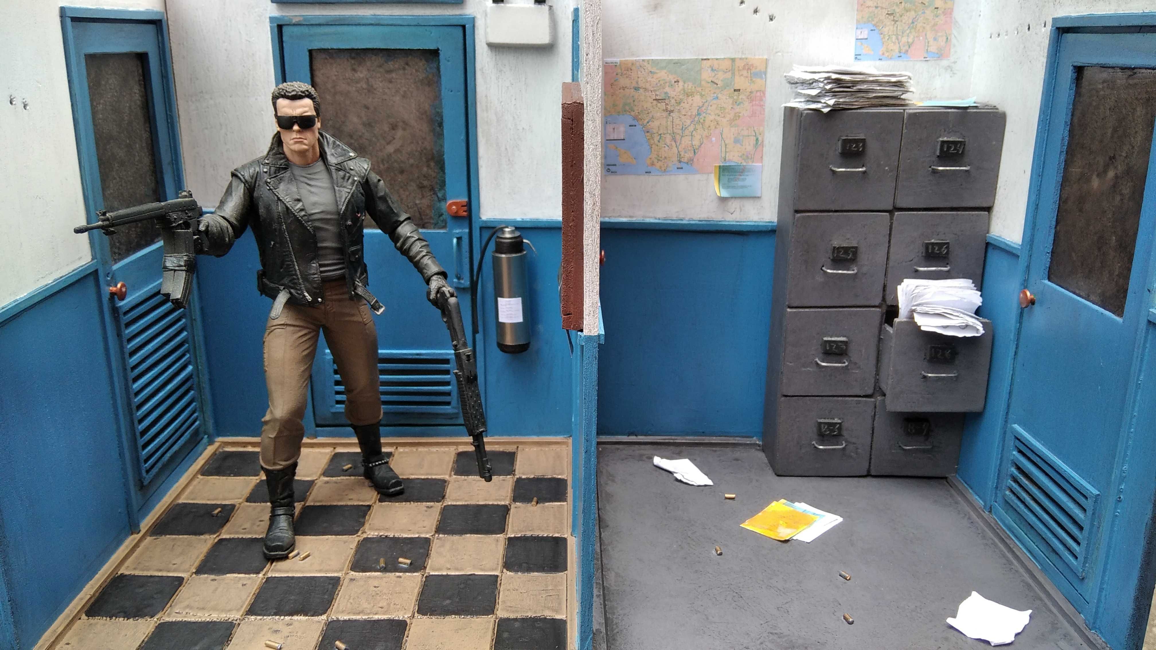 Хищник, Терминатор. Подставки для фигурок NECA Predator Terminator