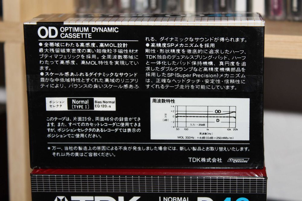 Редкая коллекционная аудиокассета 1983г. TDK OD46 Made in Japan (2 шт)