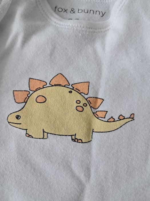 Body niemowlę chłopiec dinozaur długi rękaw FOX & BUNNY