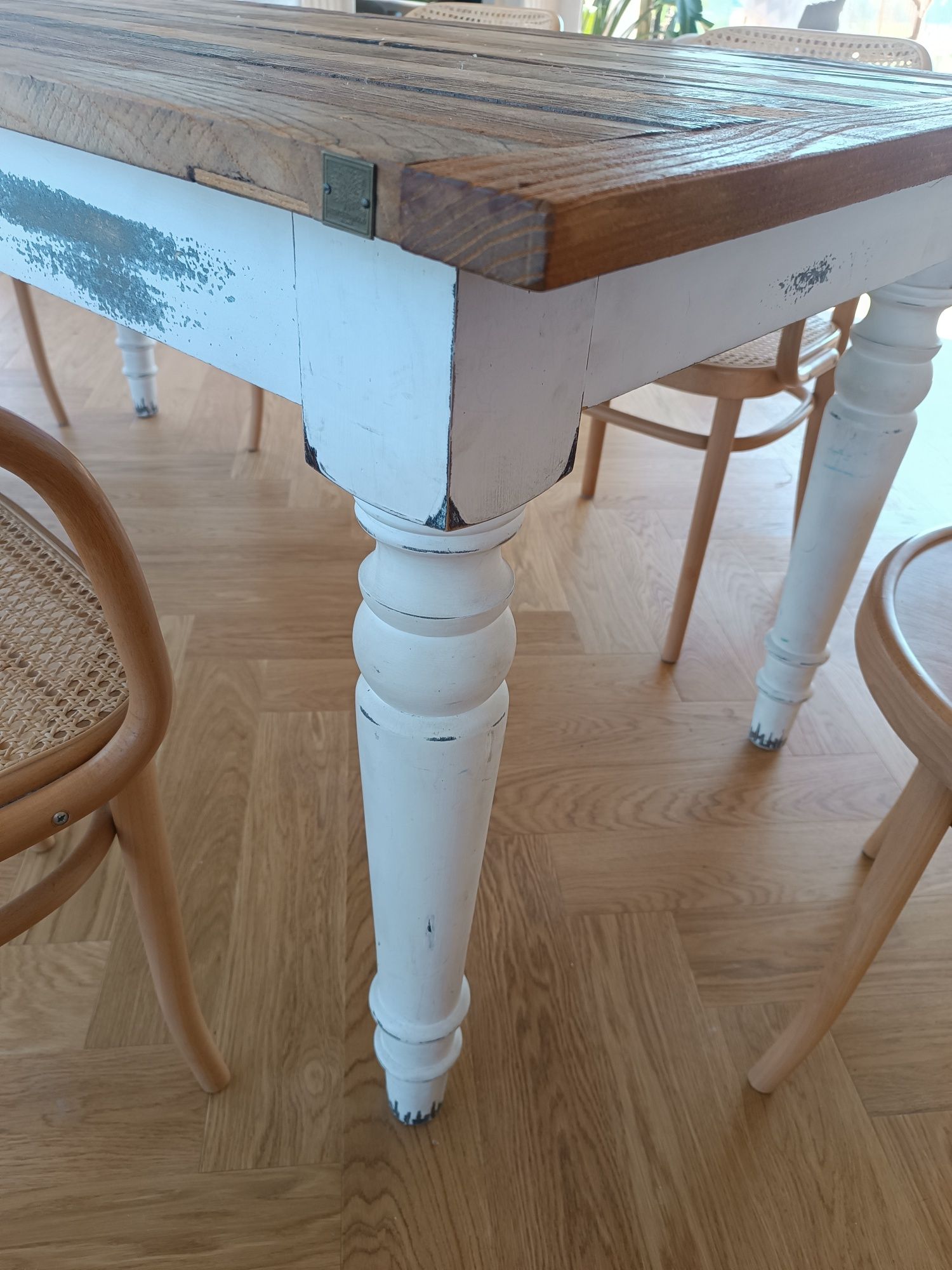 Stół drewniany 180x90  rustykalny wiejski skandynawski z desek