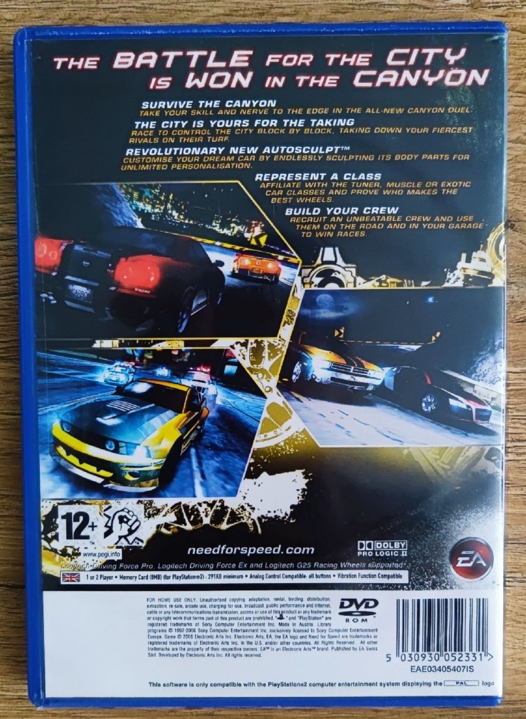 Pudełko Need for Speed: Carbon PlayStation 2 (PS2)
