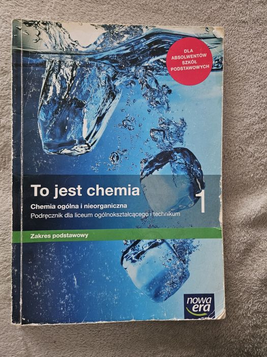 Podręcznik to jest Chemia 1 zakres podstawowy nowa era