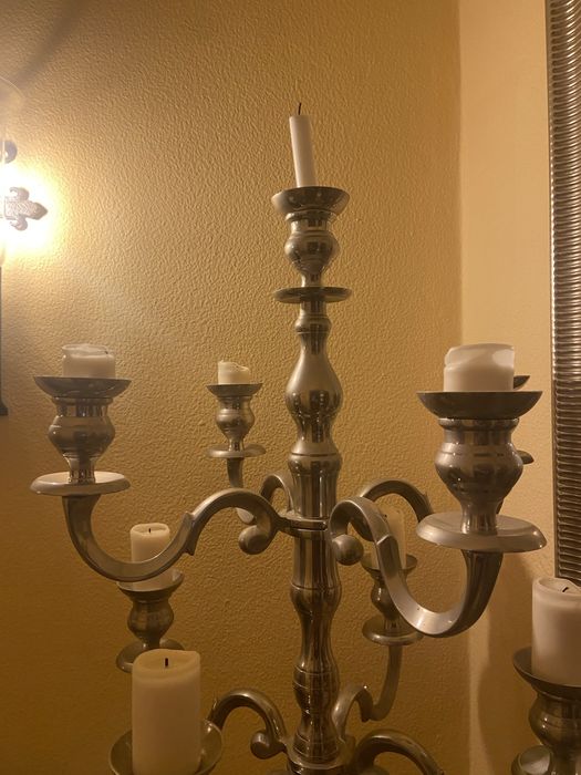 Candelabro prateado