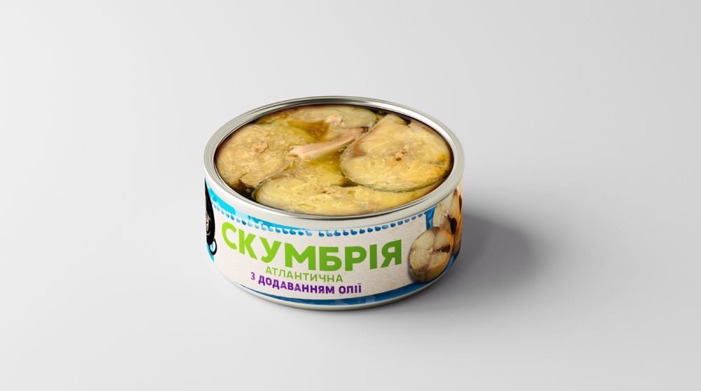 Консерви Скумбрія атлантична з додаванням олії