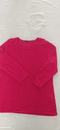 Bluzka bluzeczka damska M sweterek czerwony