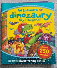 Wspaniałe dinozaury Gry i łamigłówki Praca zbiorowa