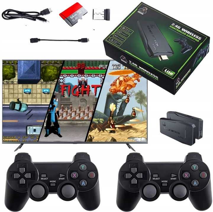 KONSOLA RETRO GRA TELEWIZYJNA hdmi 2 pady 20000 gier menu PL