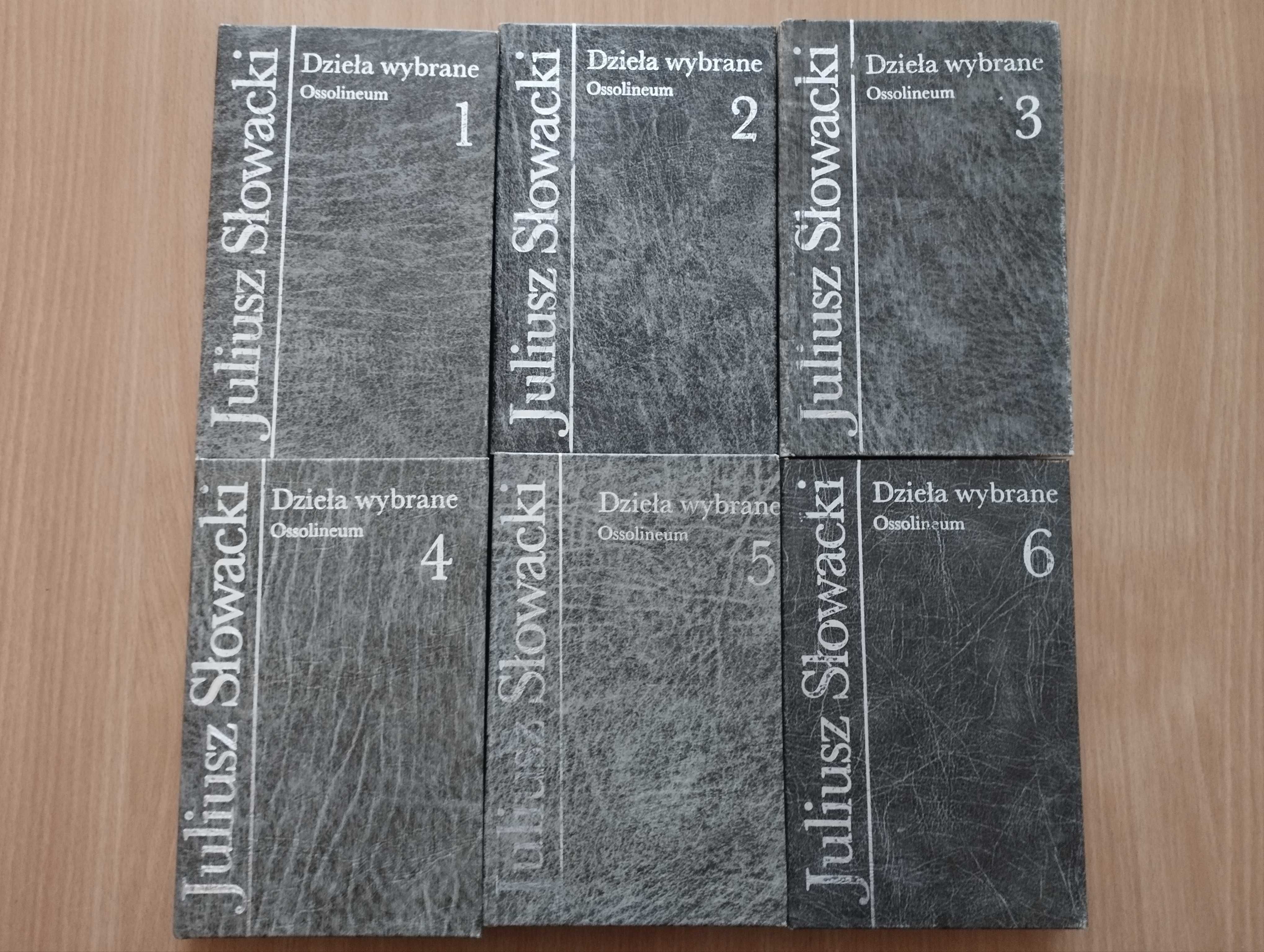 Dzieła wybrane, Juliusz Słowacki, tom 1-6