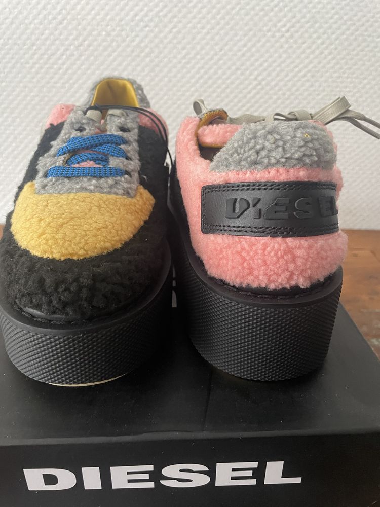 Diesel D-CAGE S buty damskie rozm. 38 czerń, żółć, róż ONLY THE BRAVE