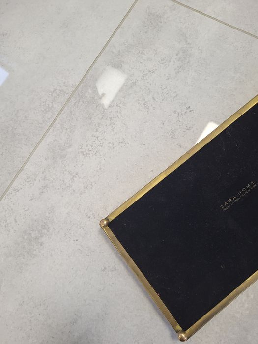 Zlota Lustrzana taca Zara home