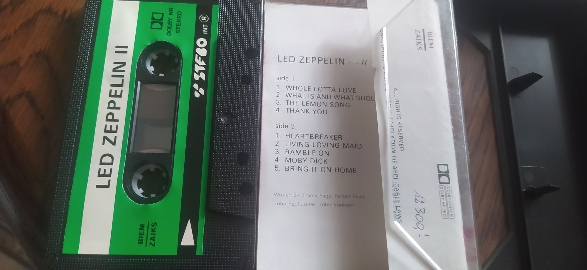 Led Zeppelin II kaseta