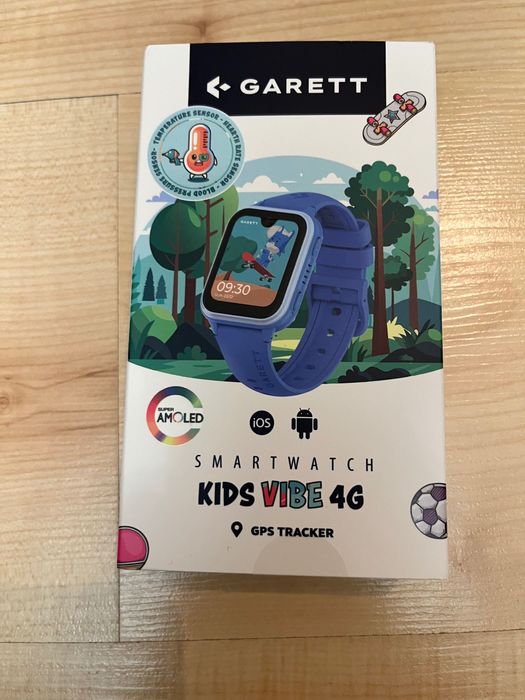 Zegarek Smartwatch dla dzieci Garett Kids Vibe 4G GPS SIM nowy