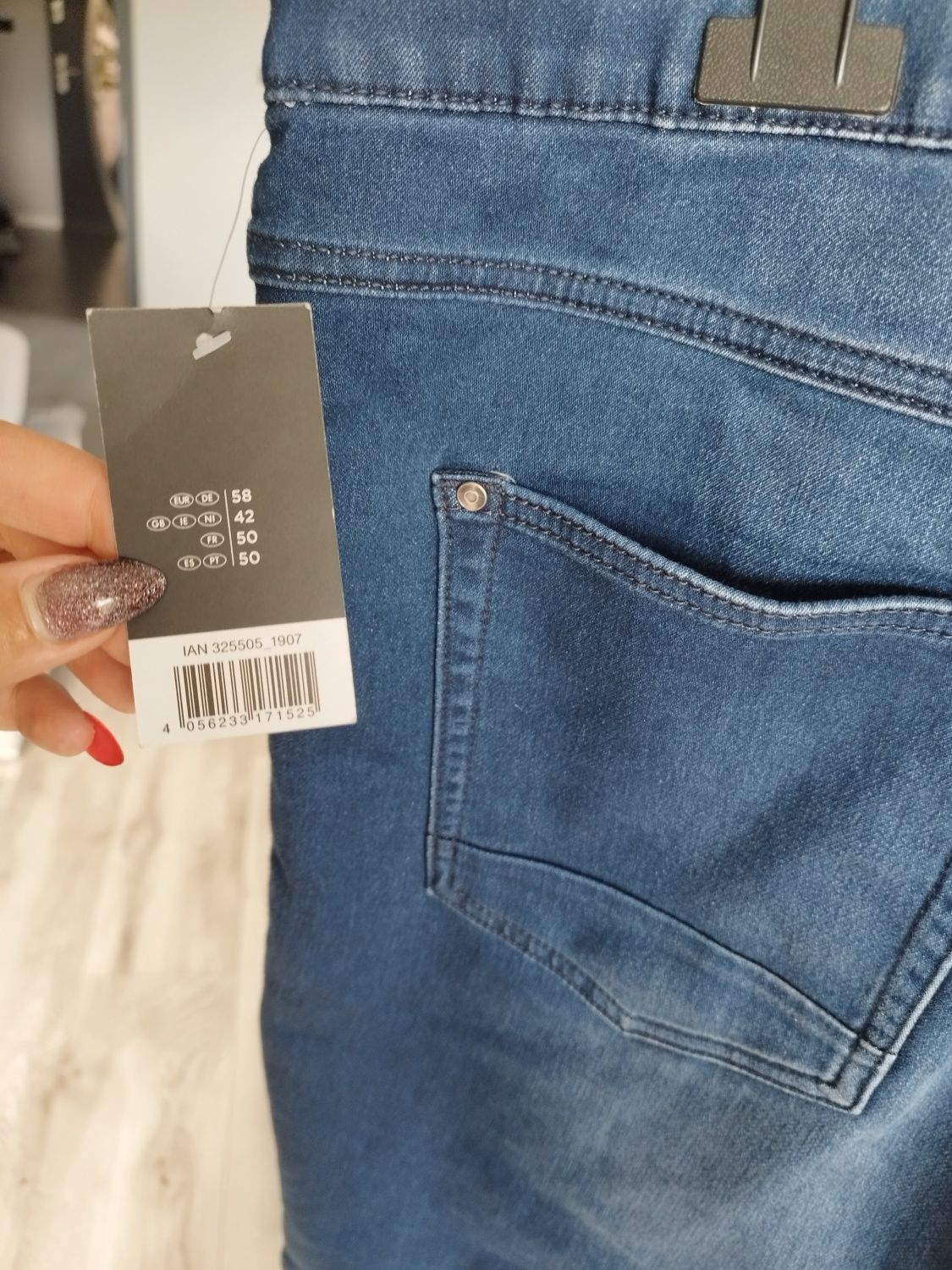 R.XXL nowe spodenki męskie miękki jeans