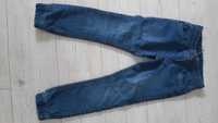 Spodnie jeansowe ocieplane szczuple chlopięce c&a 128