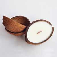 Свеча в кокосовой скарлупе