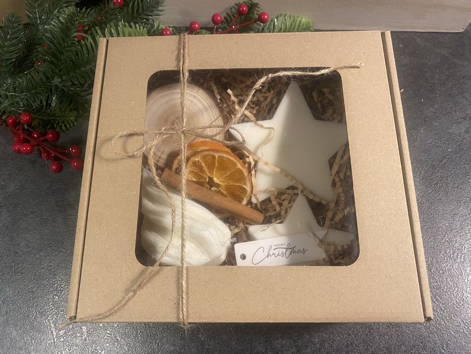 Zestawy swiąteczne z świec sojowych