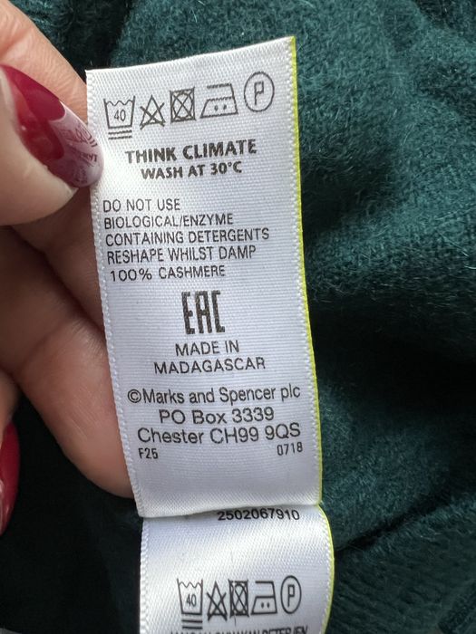 Marks&Spencer гольф кашемір L