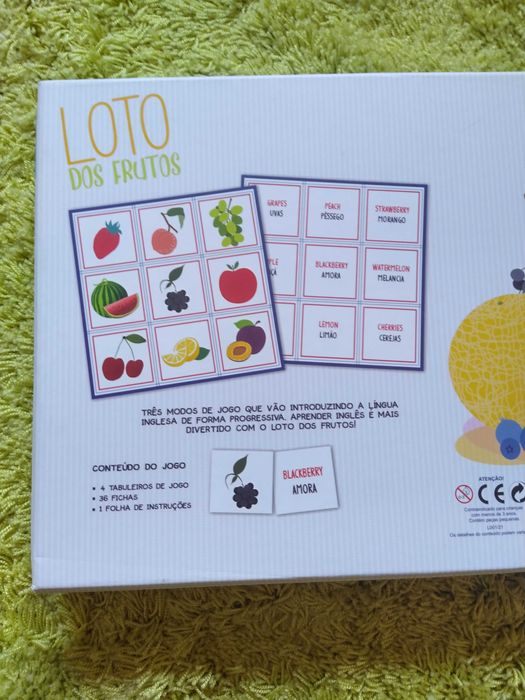 Jogo Loto de Frutos
