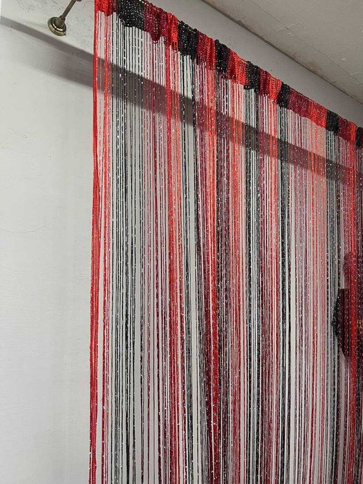 Штори-нитки Кісея Веселка з люрексом 300×280 см (арт. RDG-4+9+17)