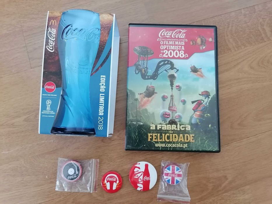 DVD - pins - copo - Coca Cola - colecionadores
