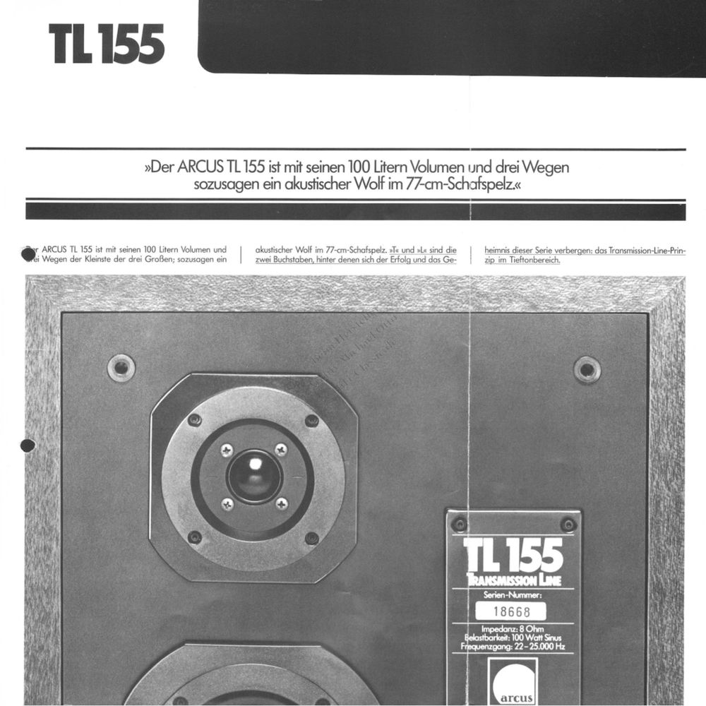 Kolumny Arcus TL 155 stan bardzo dobry