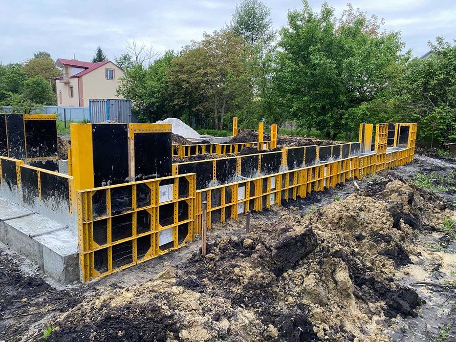 Оренда Опалубки, Оренда щитів ( Стіни, колони, Фундамент) + Перекриття