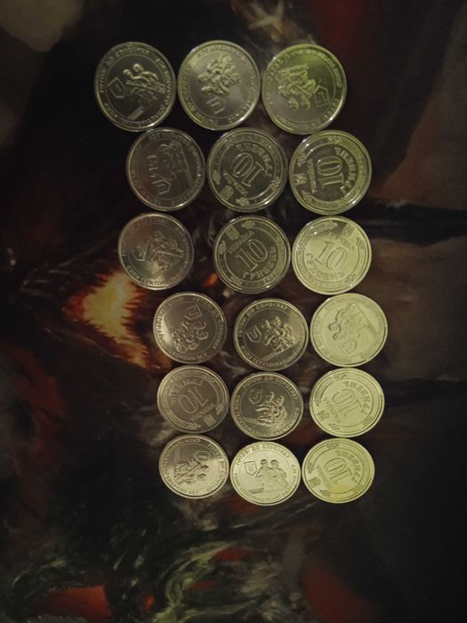 Монеты ЗСУ номиналом 10 грн и 20 грн  с разными  подписями