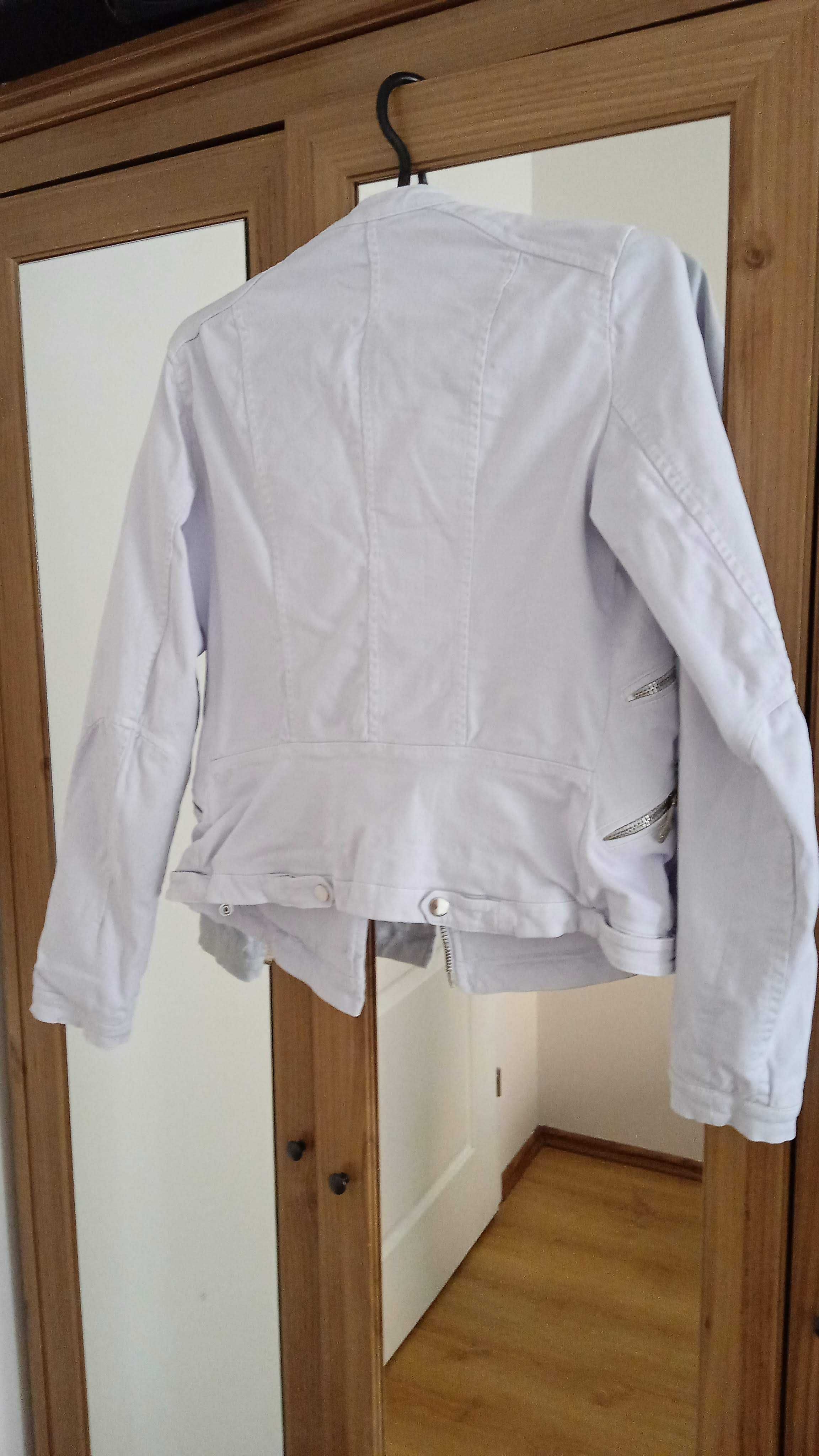 ZARA- ramoneska,  kurtka, blezer niebieski r.34/XS