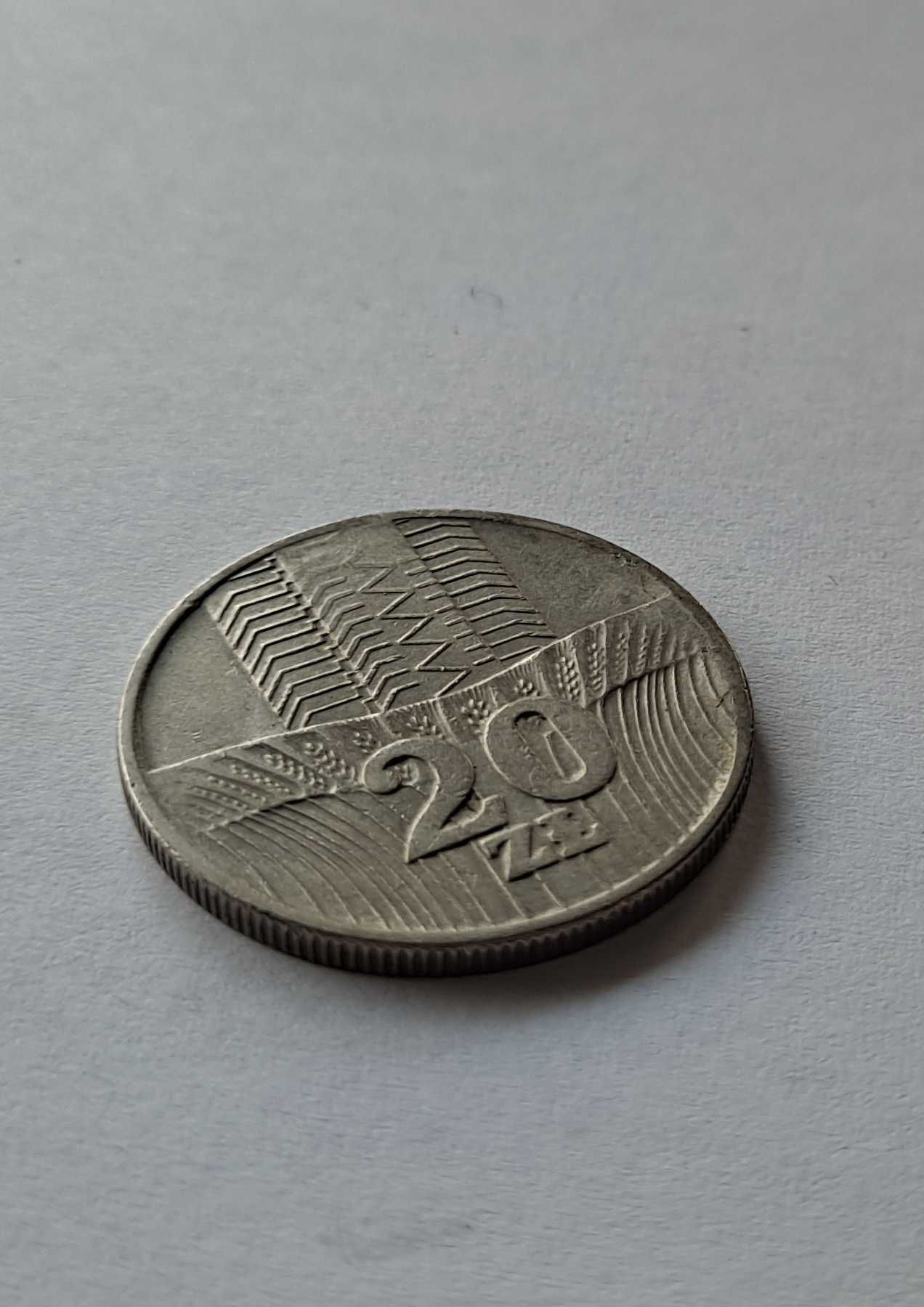 Moneta 20zł Wieżowiec i Kłosy PRL 1974r.