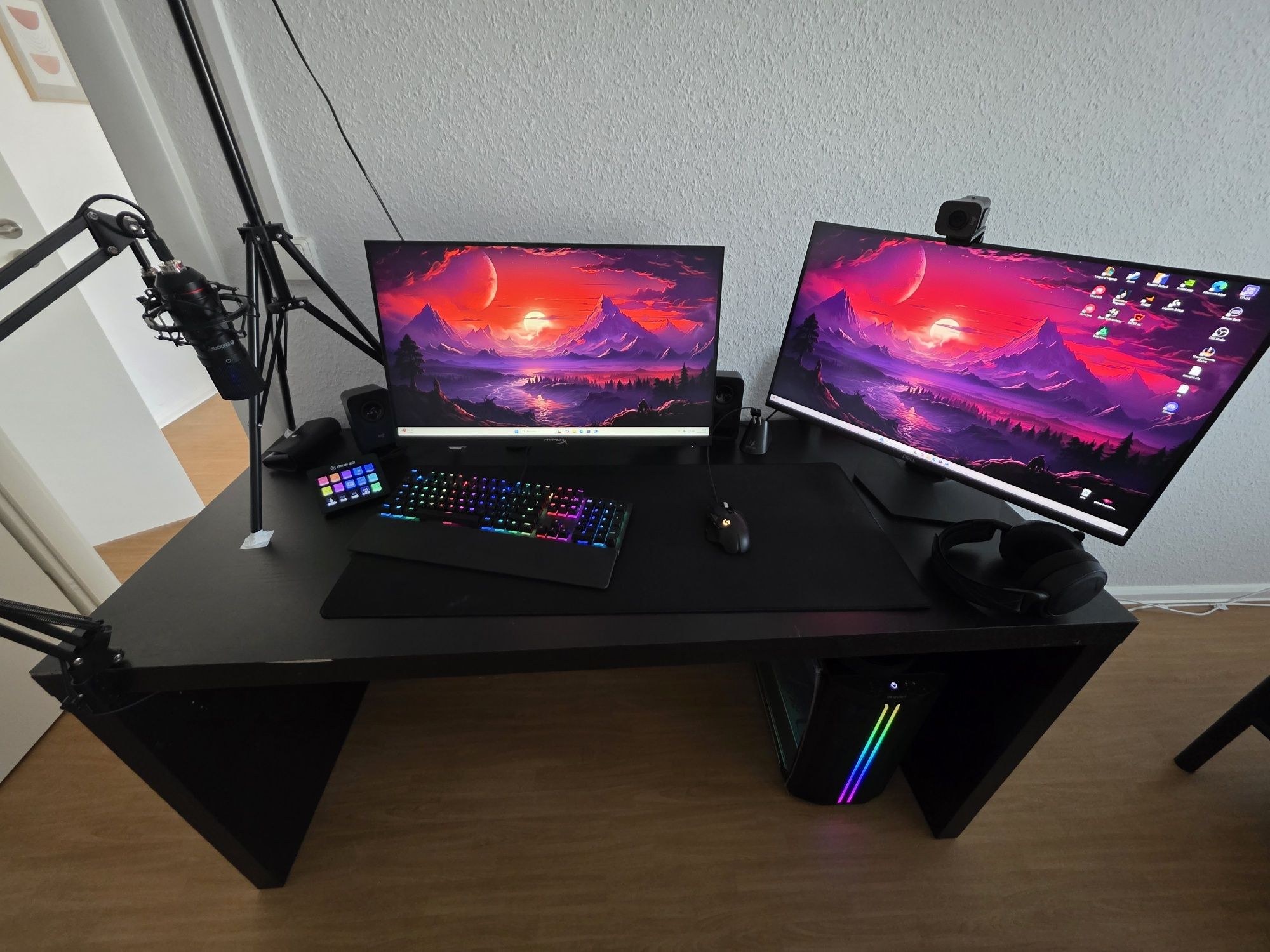 Zestaw GAMING/STREAM: RTX 4070Ti Super, 2 Monitory, Komputer, Akcesori