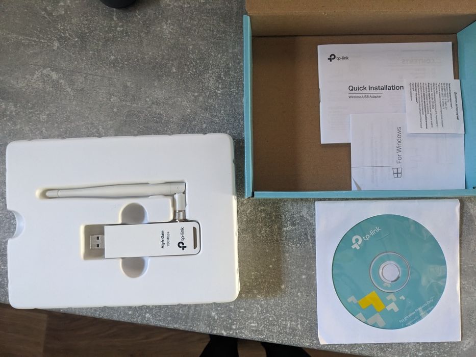 USB-адаптер бездротовий для пк Wi-Fi TP-LINK TL-WN722N 150Mbps