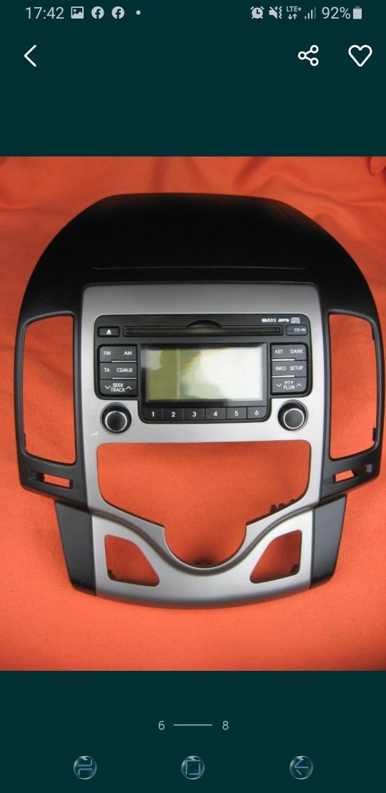 Radio oryginalne do Hyundai i30, cd, mp3