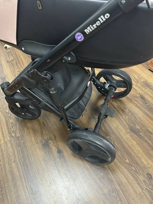 Дитяча коляска 2 в 1 Bair Mirello рожевий перламут