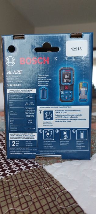 Лазерна рулетка дальномір BOSCH GLM165-22