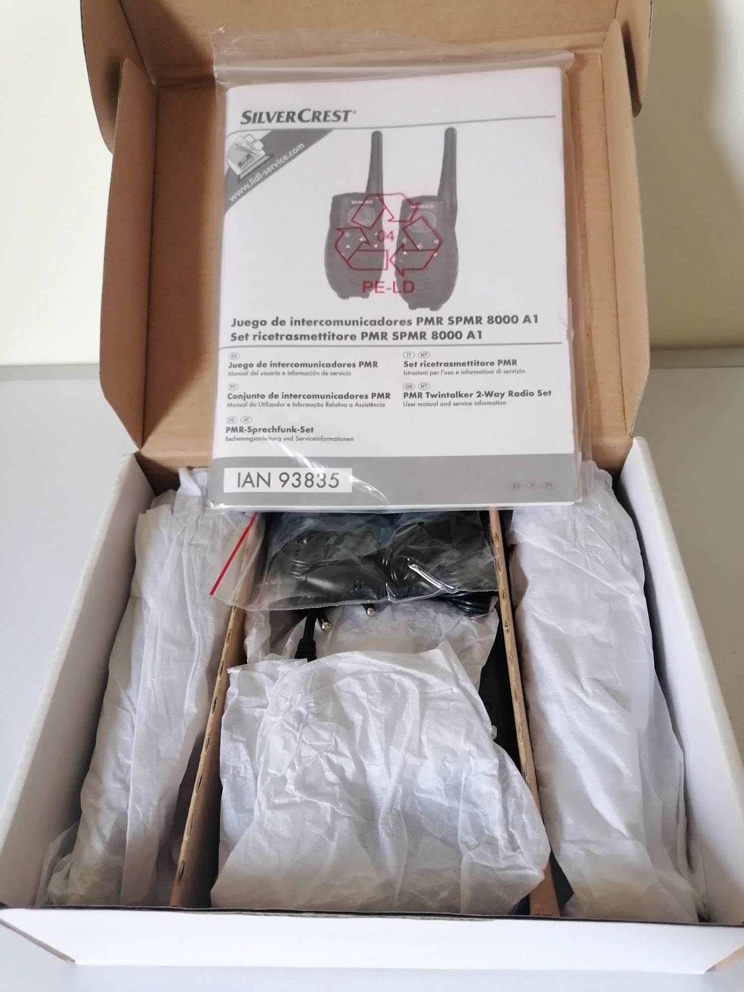 Conjunto de intercomunicadores PMR da SILVERCREST