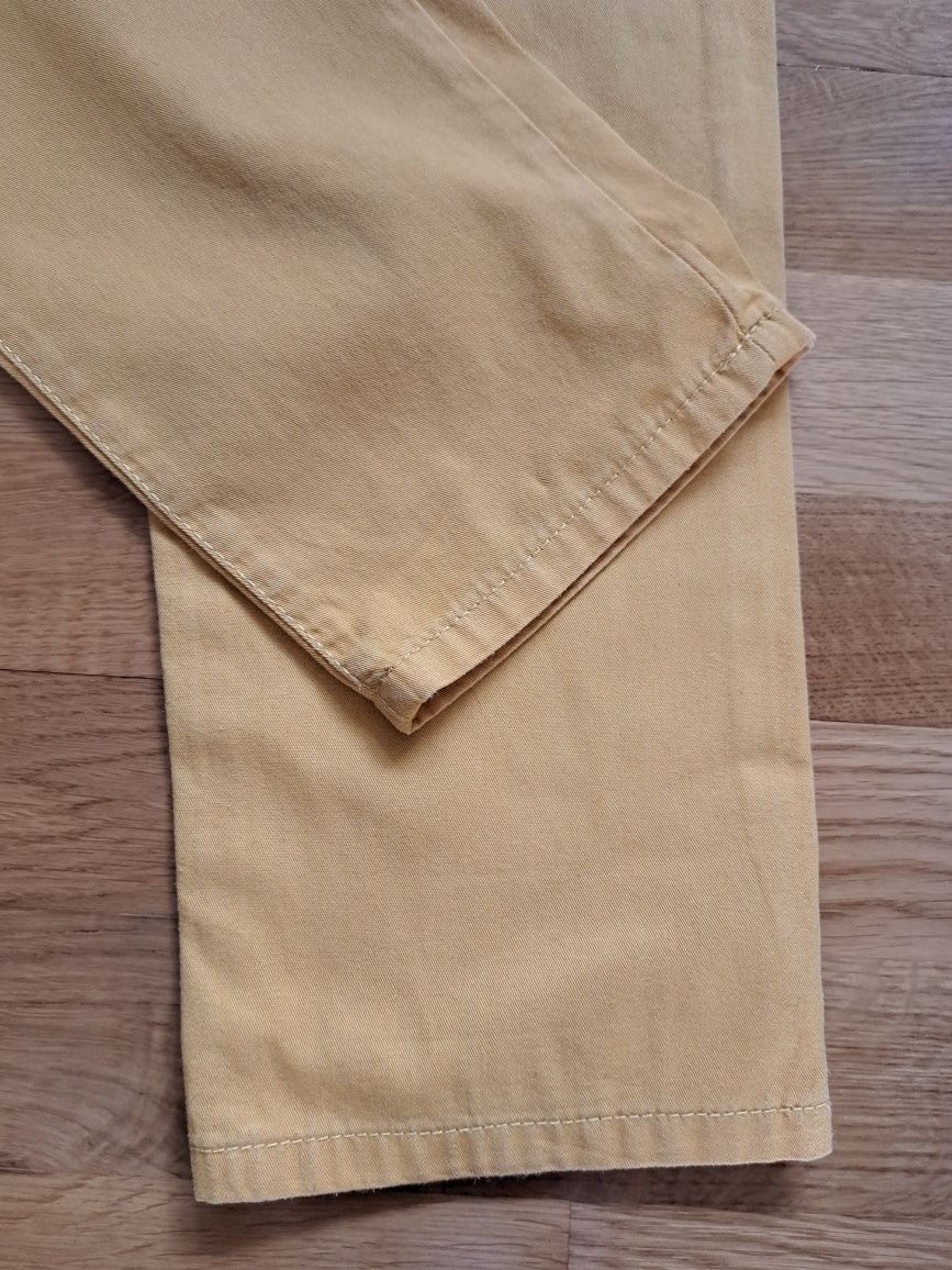 Denim Co żółte chinosy spodnie damskie r. 40