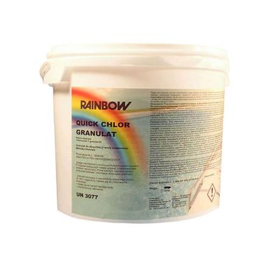Chemia basowa chlor SZOK granulat 56% - 5kg Rainbow SUPER WYDAJNY!
