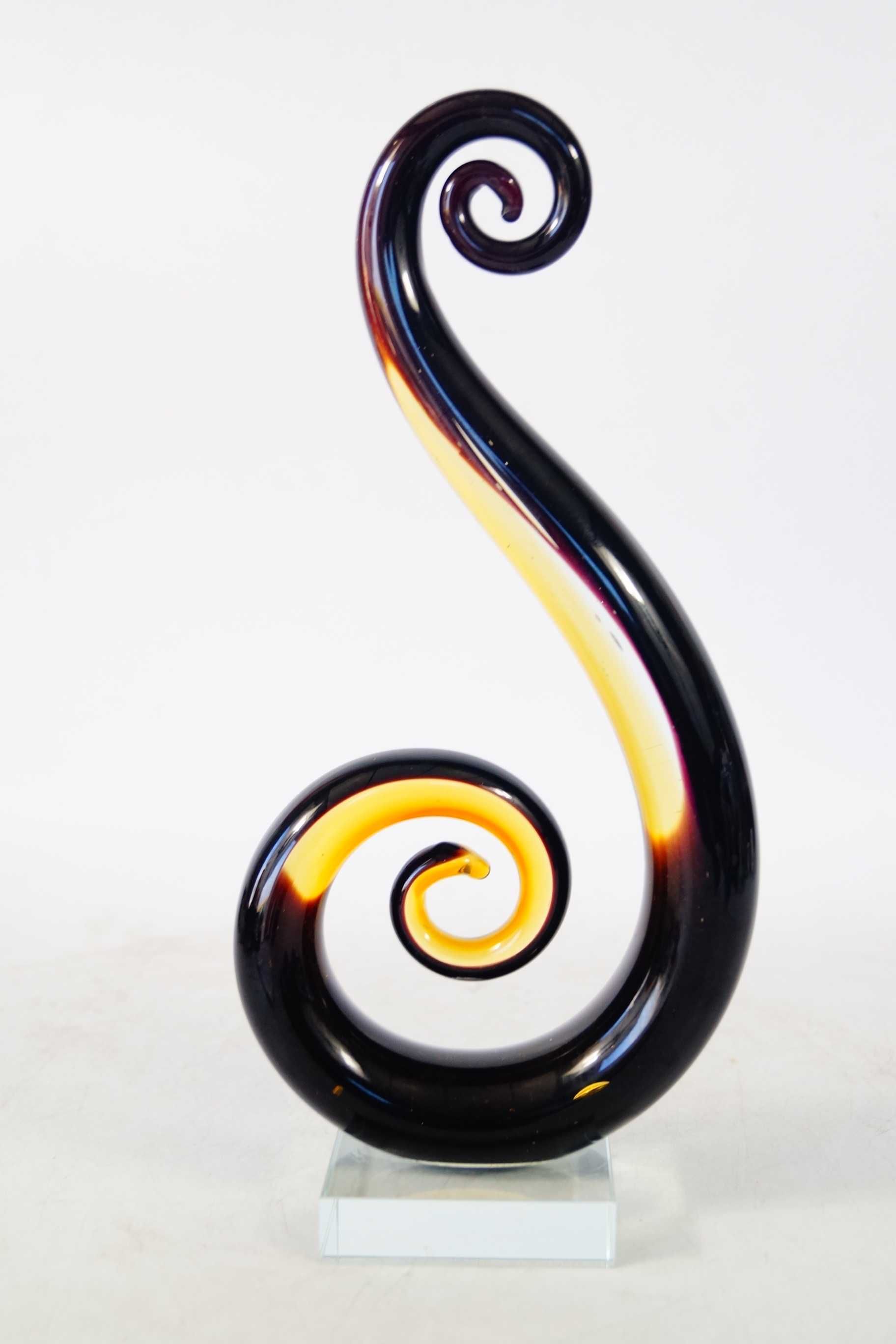 Szkło murano style dekor zawijas 8 figurka