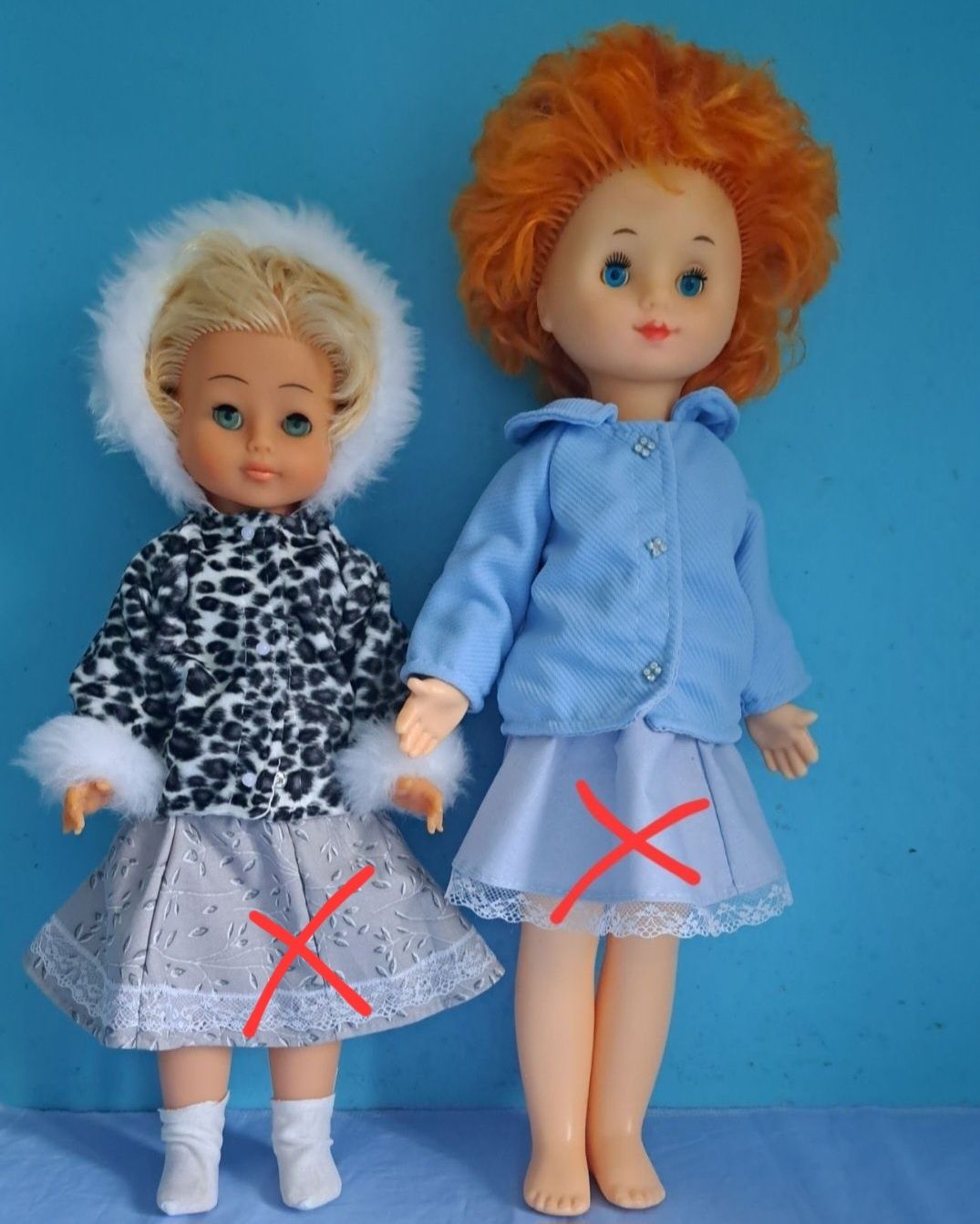Верхняя теплая одежда: куртка, пальто, шуба на куклу СССР, ГДР 32-60см