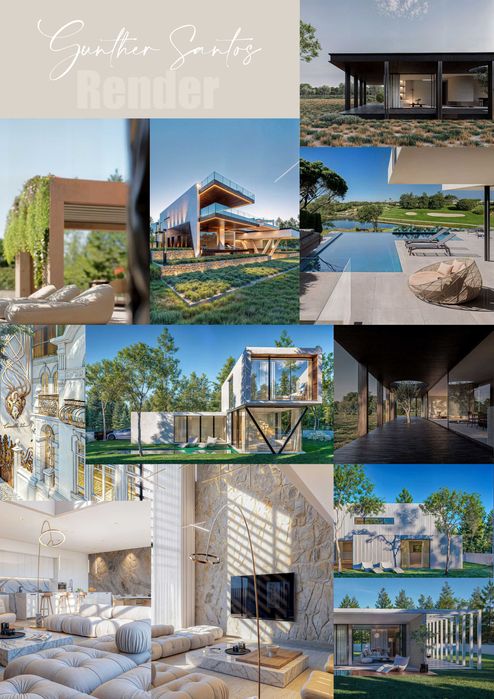 Render - Visualização 3d - Arquitetura - Designer de interiores - 3D